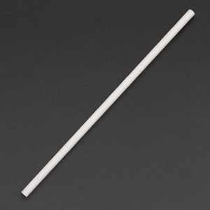 Fiesta Compostable Paper Straws White (Pack of 250) - DE925 - 1