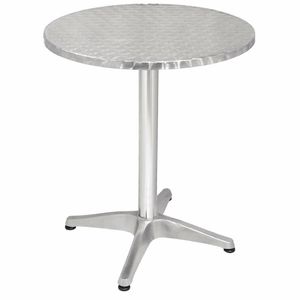 Bolero Round Bistro Table Stainless Steel 600mm - U425 - 1