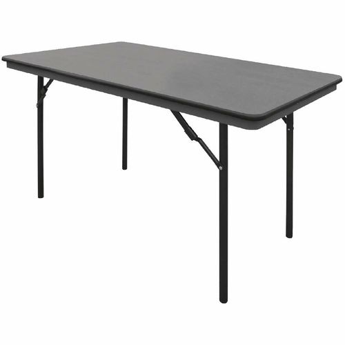 Bolero ABS Rectangular Folding Table Grey 4ft (Single) - GC594 - 1