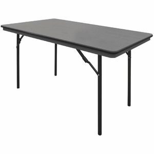 Bolero ABS Rectangular Folding Table Grey 4ft (Single) - GC594 - 1