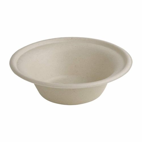 Fiesta Compostable Bagasse Round Bowls Natural Colour 11oz (Pack of 50) - FC543 - 1