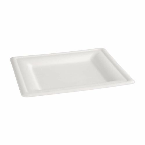 Fiesta Compostable Bagasse Square Plates 261mm (Pack of 50) - FC520 - 6