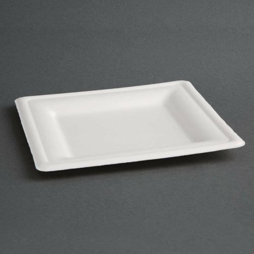Fiesta Compostable Bagasse Square Plates 261mm (Pack of 50) - FC520 - 5