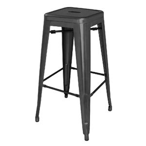 Bolero Bistro Steel High Stool Black (Pack of 4) - DL881 - 1