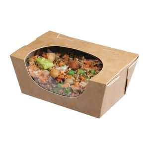 Colpac Zest Compostable Kraft Extra-Small Salad Boxes 375ml / 13oz (Pack of 250) - FP582 - 1