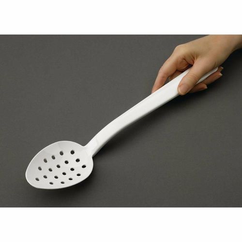 Matfer Bourgeat Exoglass Perforated Serving Spoon White 13 - DR197 - 5