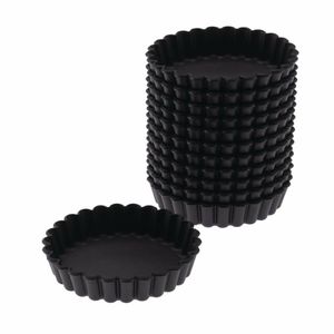 Matfer Bourgeat Exoglass Round Fluted Tartlet Mould 100mm (Pack of 12) - DN955 - 1