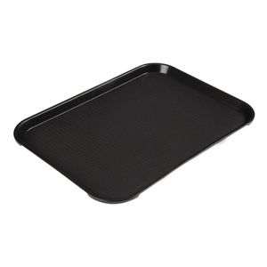 Cambro Polypropylene Fast Food Tray Black 410mm - DE312 - 1