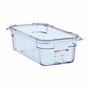 Araven ABS Food Storage Container Blue GN 1/3 100mm - GP579 - 1