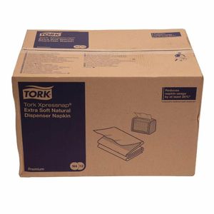 Tork Xpressnap Recycled Dispenser Napkin Natural 2Ply 1/2 Fold (Pack of 8x1000) - FA710 - 3