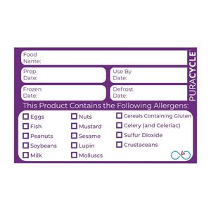 Puracycle Reusable Allergen Labels (Pack of 20) - DC458 - 1