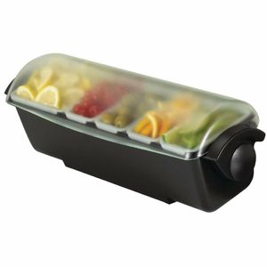 San Jamar Dome Condiment Dispenser 5 Tray - DM113 - 3