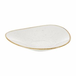 Churchill Stonecast Triangular Shallow Bowls Barley White 210mm - DY877 - 3