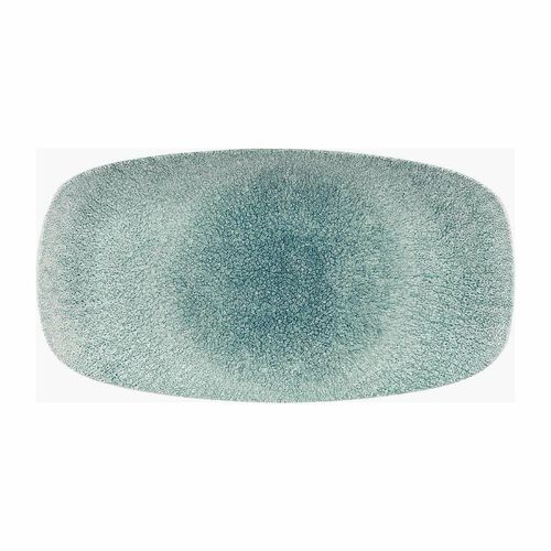 Churchill Studio Prints Raku Rectangular Plates Jade Green 189 x 355mm - DW406 - 1