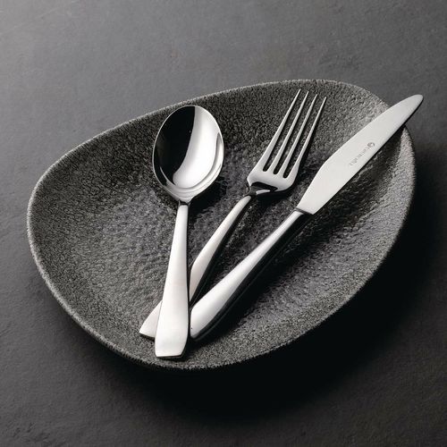Churchill Studio Prints Raku Triangular Plates Quartz Black 356mm (Pack of 6) - DY215 - 2