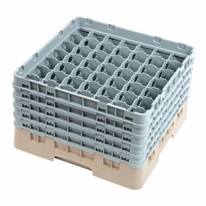 Cambro Camrack Beige 49 Compartments Max Glass Height 257mm - DW562 - 1