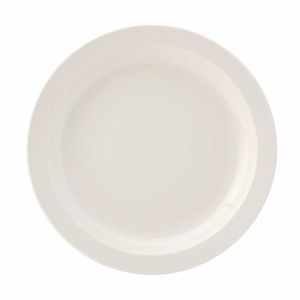 Utopia Pure White Narrow Rim Plates 254mm (Pack of 18) - DB612 - 1