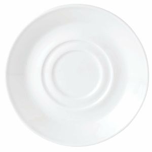 Steelite Simplicity White Low Cup Saucers 165mm (Pack of 36) - V0097 - 1