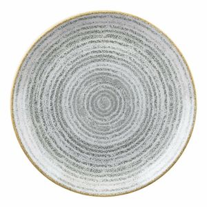 Churchill Studio Prints Homespun Stone Grey Coupe Plate 217mm (Pack of 12) - DA270 - 1