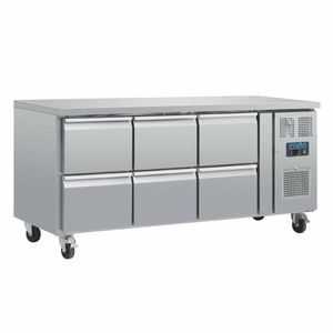 Polar U-Series Six Drawer Gastronorm Counter Fridge - DA548 - 1