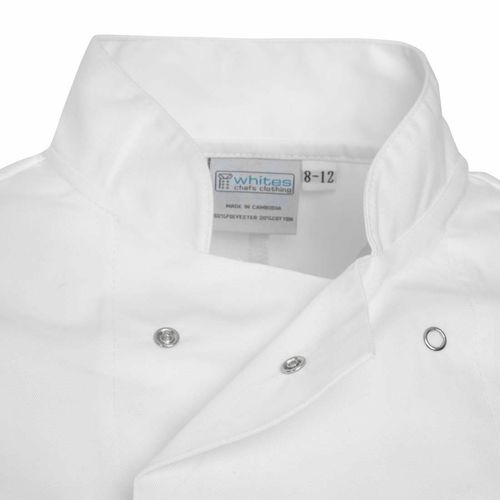 Whites Childrens Unisex Chef Jacket White L - B125 - 3