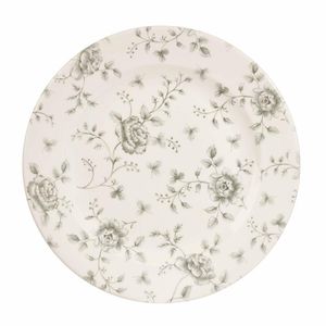Churchill Vintage Prints Rose Chintz Profile Plates Grey 305mm (Pack of 6) - DA664 - 1