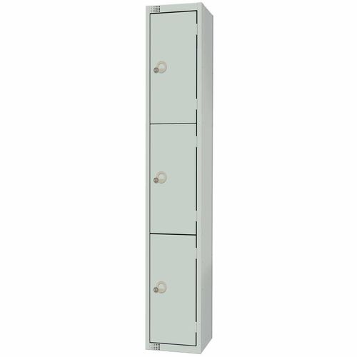 Elite Three Door Padlock Locker Grey - W931-P - 1