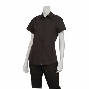 Chef Works Womens Cool Vent Chefs Shirt Black XS - B181-XS - 3