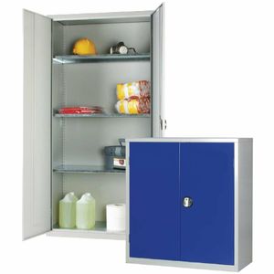 Standard Cupboard 1 Shelf Blue Doors - CF804 - 1