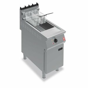 Falcon F900 Single Tank Twin Basket Free Standing Natural Gas Fryer G9341 - GR461-N - 1