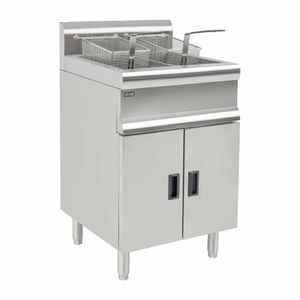 Lincat Twin Tank Twin Basket Free Standing Natural Gas Fryer J10 - E419-N - 1