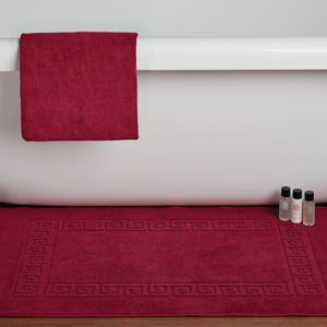 Mitre Essentials Nova Bath Mat Wine - GW388 - 3