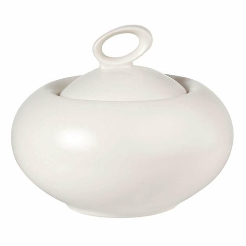 Churchill Alchemy Sequel White Sugar Bowl With Lid 200ml 7oz (Pack of 6) - DC375 - 1
