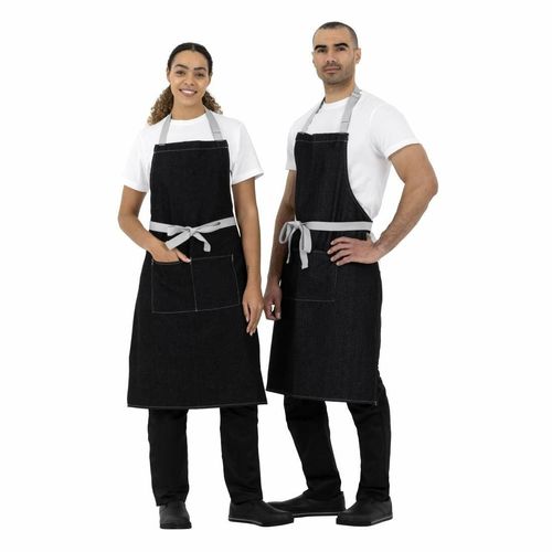 Southside Bib Apron Denim Black - B981 - 8