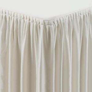 Table Top Cream Cover & Skirting - Plissé Style - CB085 - 1