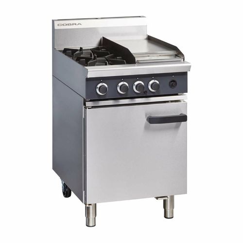 Cobra Propane Gas Range 2 Burner Static Oven with Griddle CR6CL - FE674-P - 1