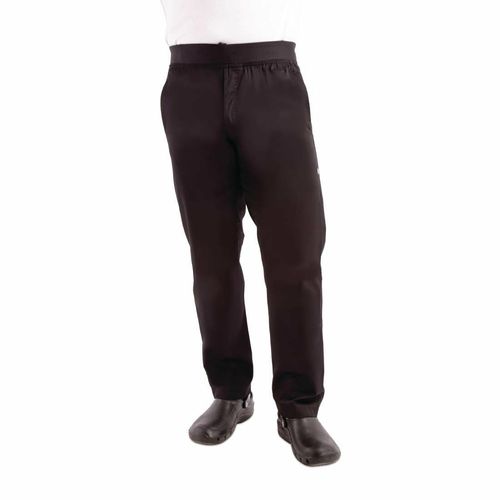 Chef Works Men's Lightweight Slim Trouser Black Size S - BB301-S - 2