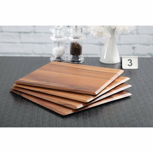 T&G Square Wooden Table Mats (Pack of 4) - DL134 - 2