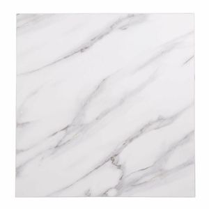 Bolero Pre-Drilled Square Table Top Marble Effect 600mm - DT444 - 3