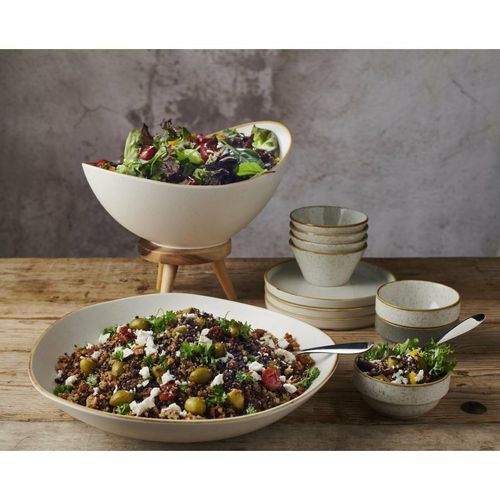 Churchill Melamine Stonecast Moonstone Buffet Bowl 360mm (Pack of 2) - FS910 - 2