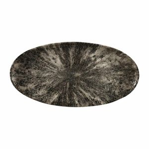 Churchill Studio Prints Stone Chefs Plates Quartz Black 347 x 173mm (Pack of 6) - FC141 - 1