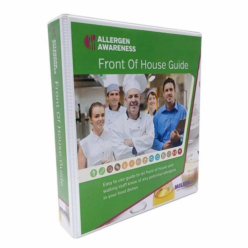Chef Dishes Staff & Server Allergy Card Guide A5 Ring Binder (50 Double Sided Cards) - 1