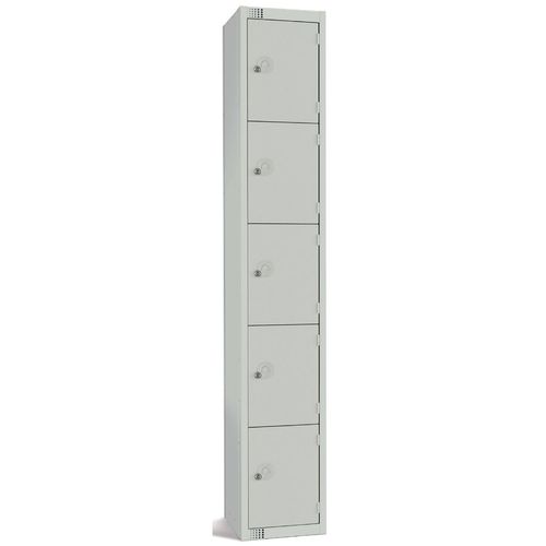 Elite Five Door Manual Combination Locker Locker Grey - 1
