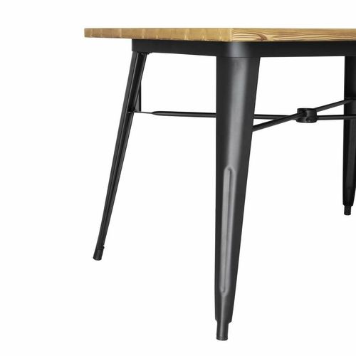 Bolero Complete Outdoor Table 120x76x76cm - Light Wood - 3