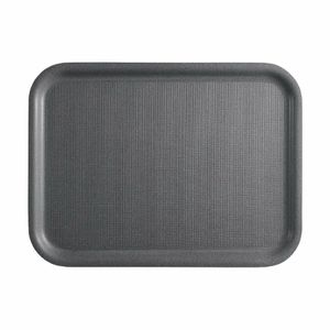 Cambro Mykonos Tray Charcoal Non-Slip Surface 330x430mm - 1