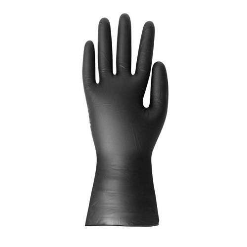 Hygiplas Vinyl Black Powder Free Glove S - pack 100 - FJ748-S - 2