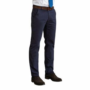 Brook Taverner Mens Miami Slim Fit Chinos Navy 34 - BA080-34 - 1