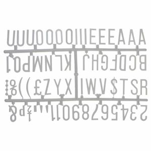 Beaumont 31mm Letter Set (390 characters) White - CZ613 - 1