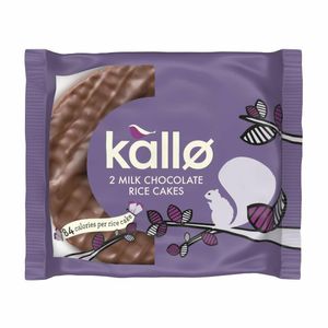 Kallo Milk Chocolate Topped Rice Cakes Portion Pack (Pack 30) - CZ734 - 1