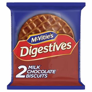 McVitie's Milk Chocolate Digestives Twin Biscuit Packs (Pack of 24 x 2 Biscuits) - CZ289 - 1